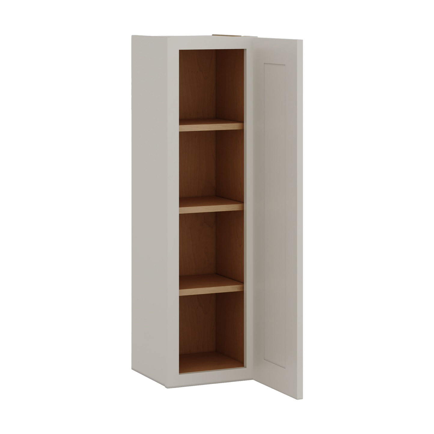 42" Tall Cinder Double Shaker Wall Cabinet - Single Door 9", 12", 15", 18", 21"
