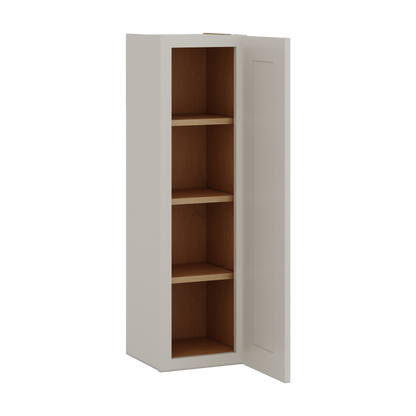 42" Tall Cinder Double Shaker Wall Cabinet - Single Door 9", 12", 15", 18", 21"