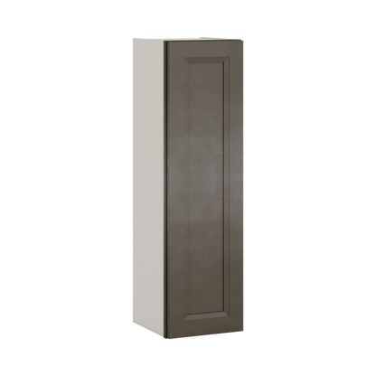 42" Tall Huntington Cinder Double Shaker Wall Cabinet - Single Door 9", 12", 15", 18", 21"
