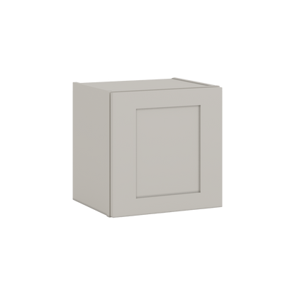 15" Tall 27LGDS Laguna Gray Double Shaker Stackable Wall Cabinet - Single Door 9", 12", 15", 18" & 21" Wide