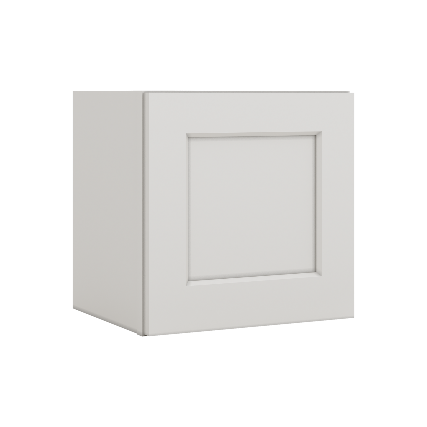 15" Tall 2WS White Shaker Stackable Wall Cabinet - Single Door 9", 12", 15", 18" & 21" Wide