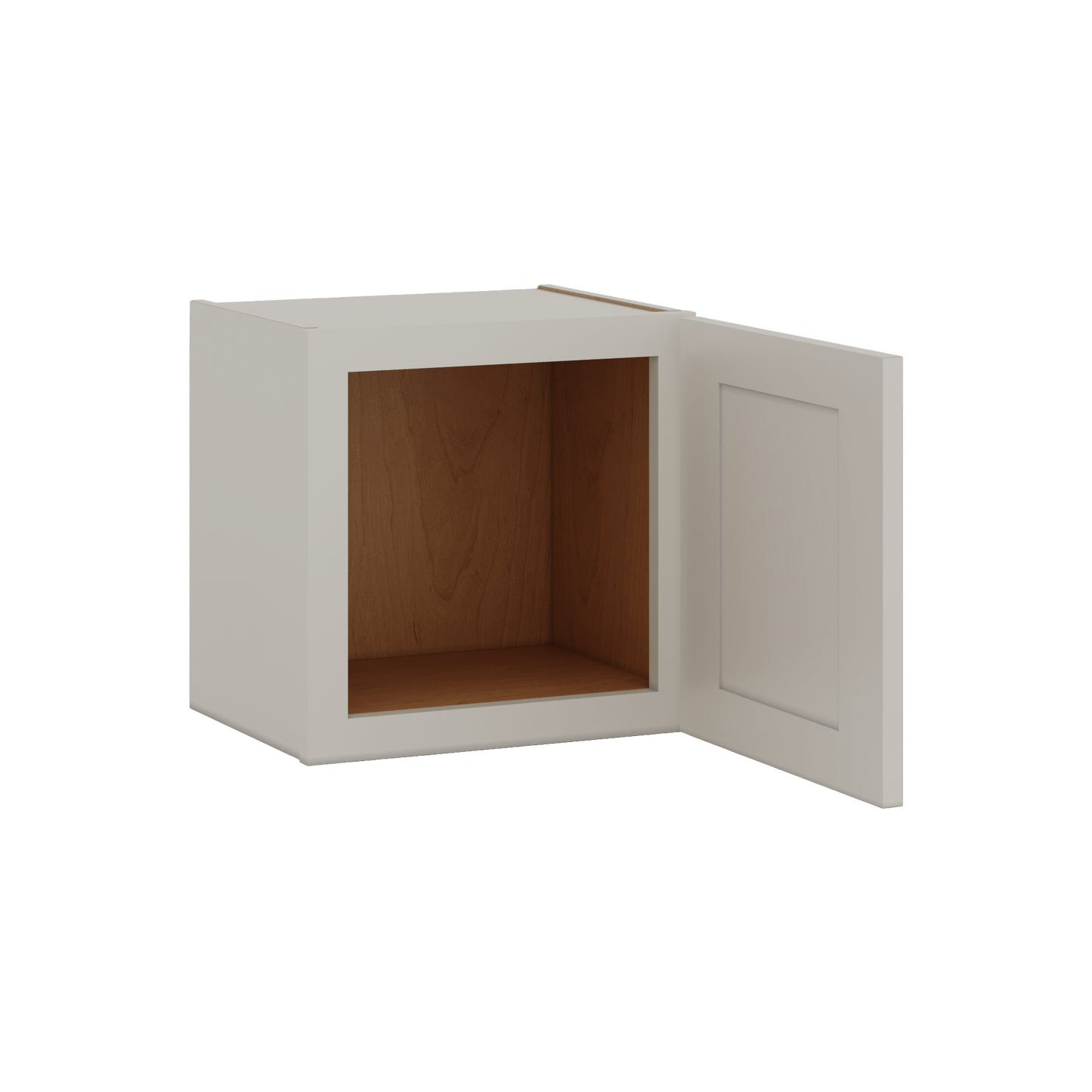 15" Tall 27LGDS Laguna Gray Double Shaker Stackable Wall Cabinet - Single Door 9", 12", 15", 18" & 21" Wide