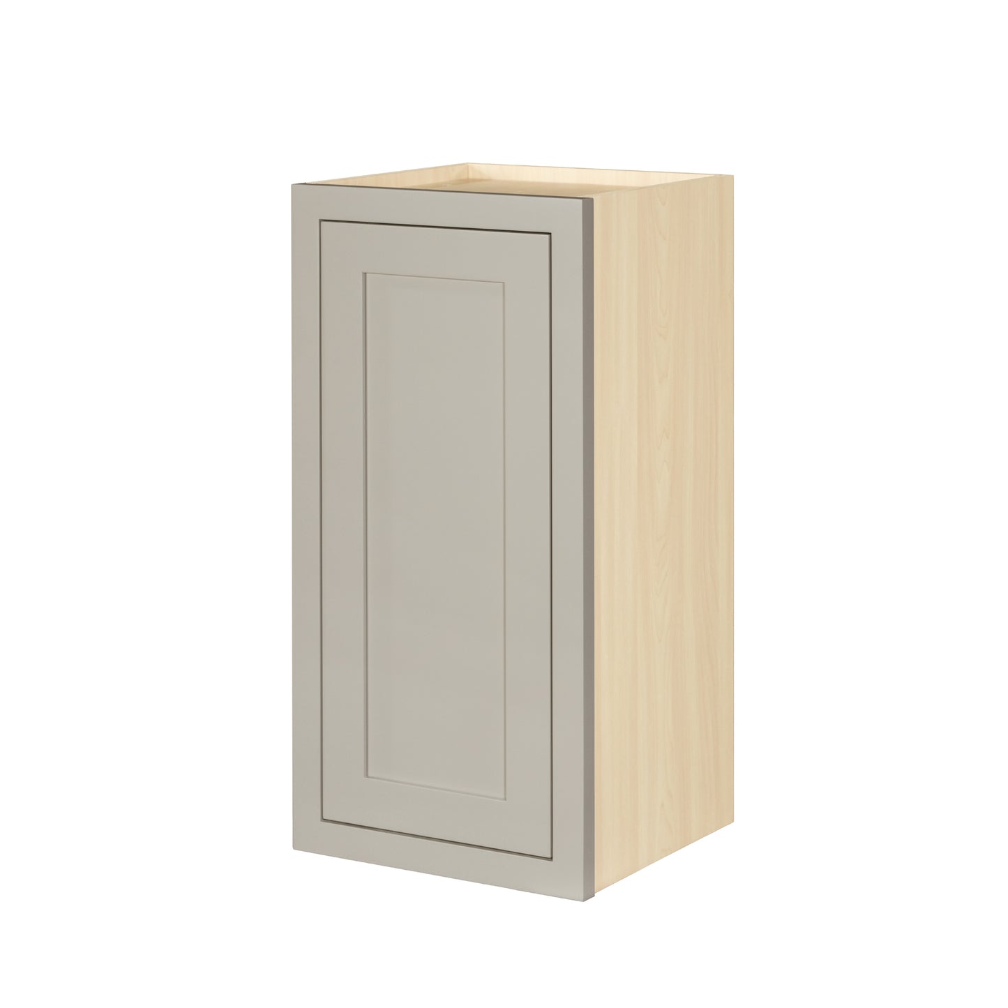 30" Tall Tuscan Gray Inset Shaker Wall Cabinet - Single Door 9", 12", 15", 18" & 21"