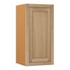 30" Tall White Oak Inset Shaker Wall Cabinet - Single Door 9", 12", 15", 18" & 21" - Special Order