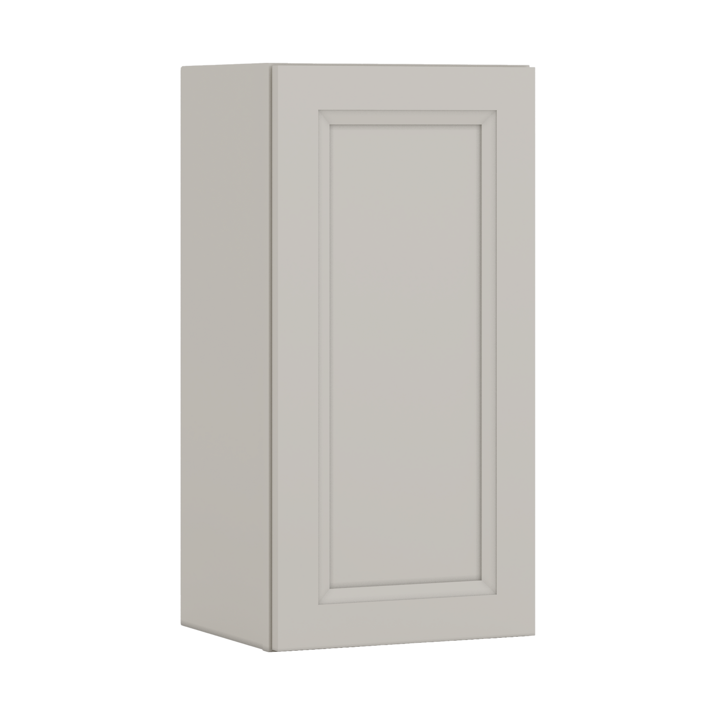 30" Tall 27LGDS Laguna Gray Double Shaker Wall Cabinet - Single Door 9", 12", 15", 18", 21" WIde