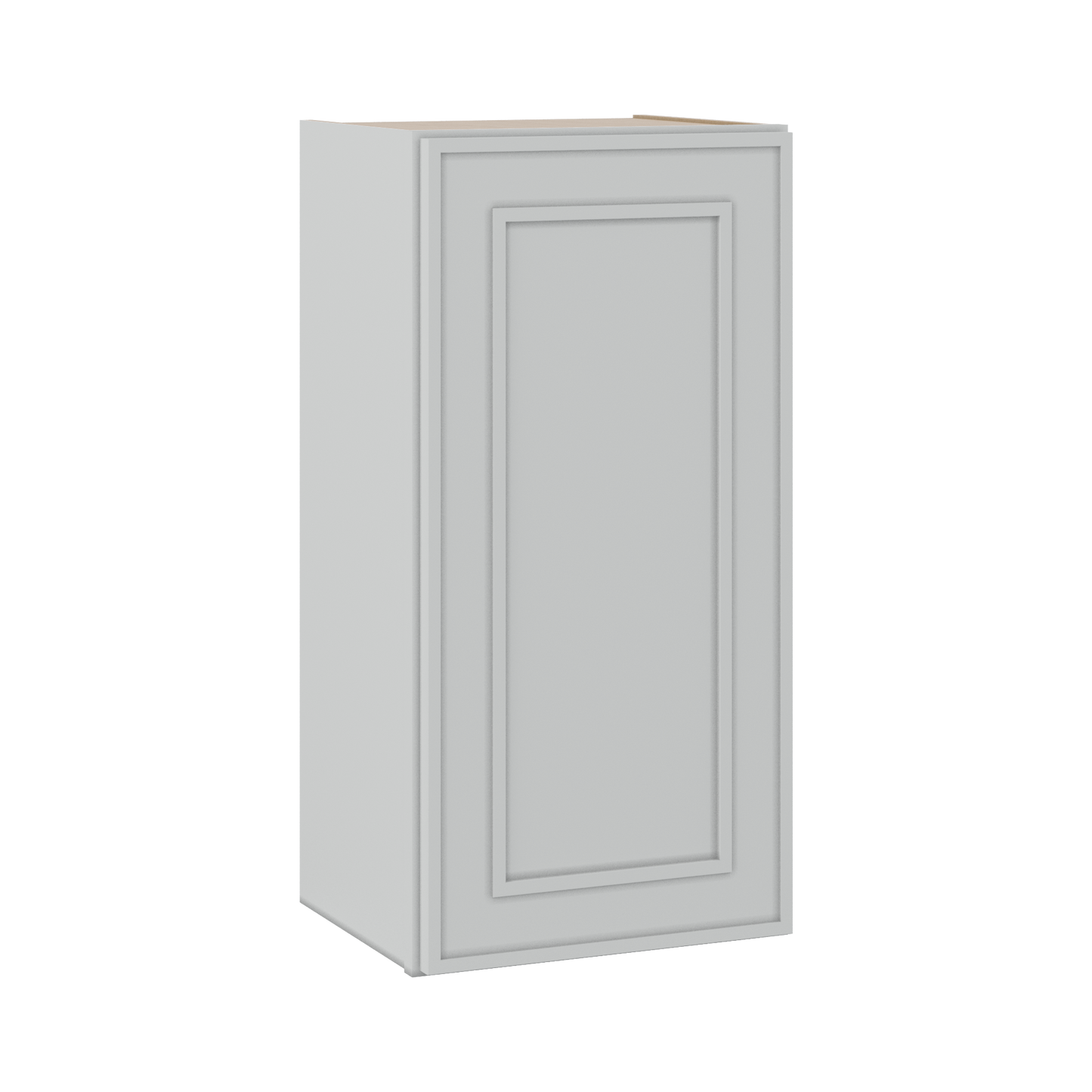 30" Tall Single Door 9", 12", 15", 18" & 21" Wall Cabinet White Elegant Oak Craftsman Shaker 1-1/4" Overlay Shaker