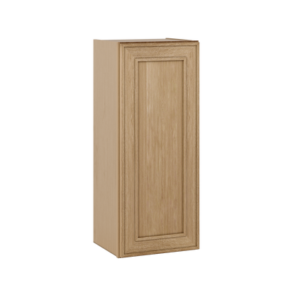Natural oak elegant craftsman shaker single-door wall 9"–36" rta kitchen cabinet – view 6