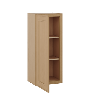 Natural oak elegant craftsman shaker single-door wall 9"–36" rta kitchen cabinet – view 7