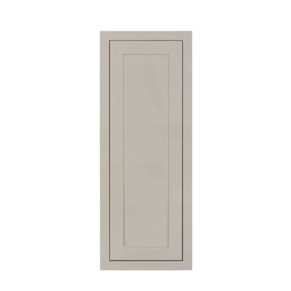 39" Tall Tuscan Gray Inset Shaker Wall Cabinet - Single Door 9", 12", 15", 18" & 21"