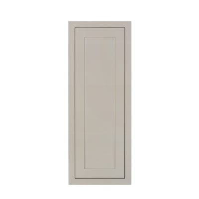 39" Tall Tuscan Gray Inset Shaker Wall Cabinet - Single Door 9", 12", 15", 18" & 21"