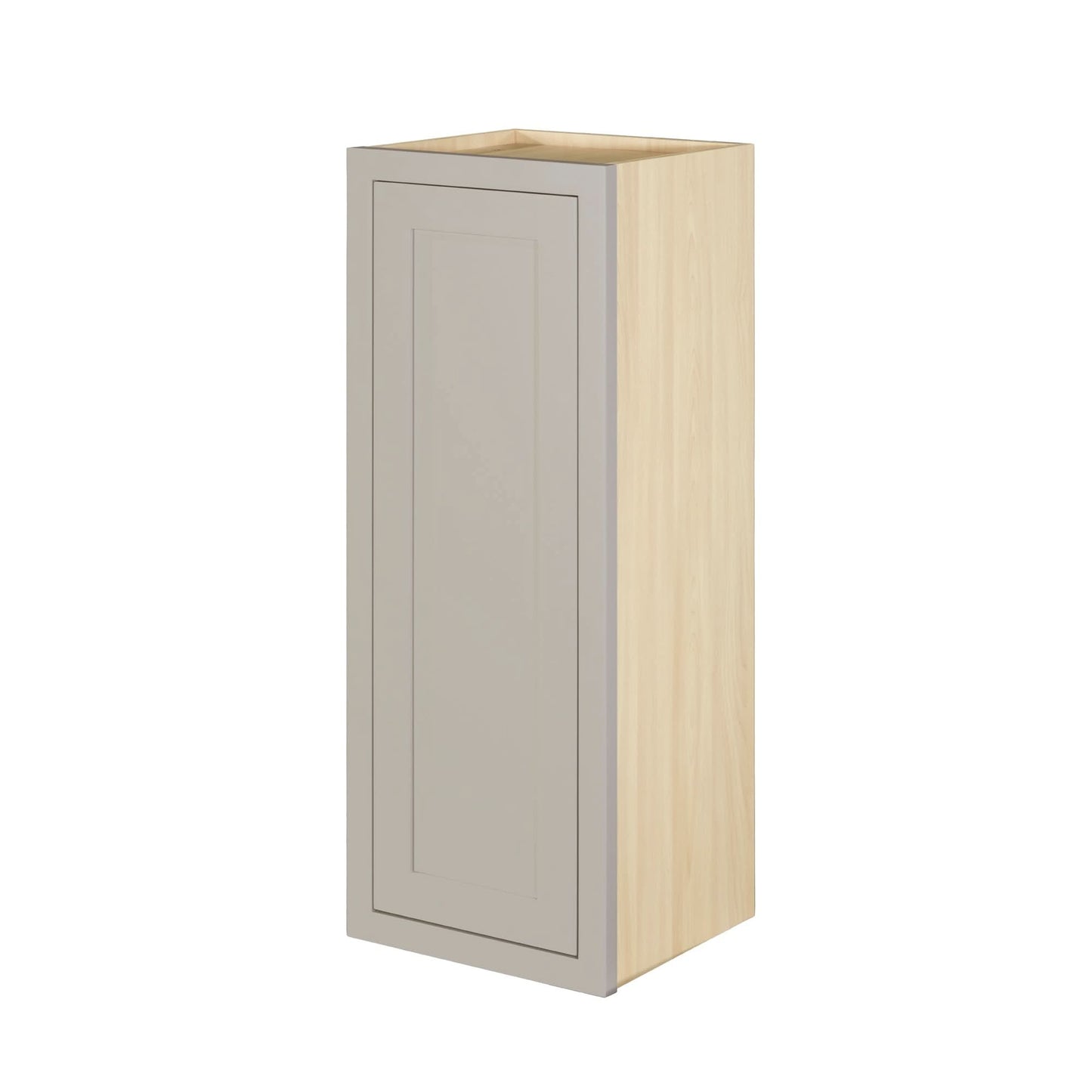 39" Tall Tuscan Gray Inset Shaker Wall Cabinet - Single Door 9", 12", 15", 18" & 21"