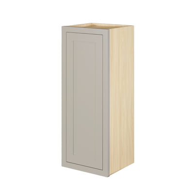 39" Tall Tuscan Gray Inset Shaker Wall Cabinet - Single Door 9", 12", 15", 18" & 21"