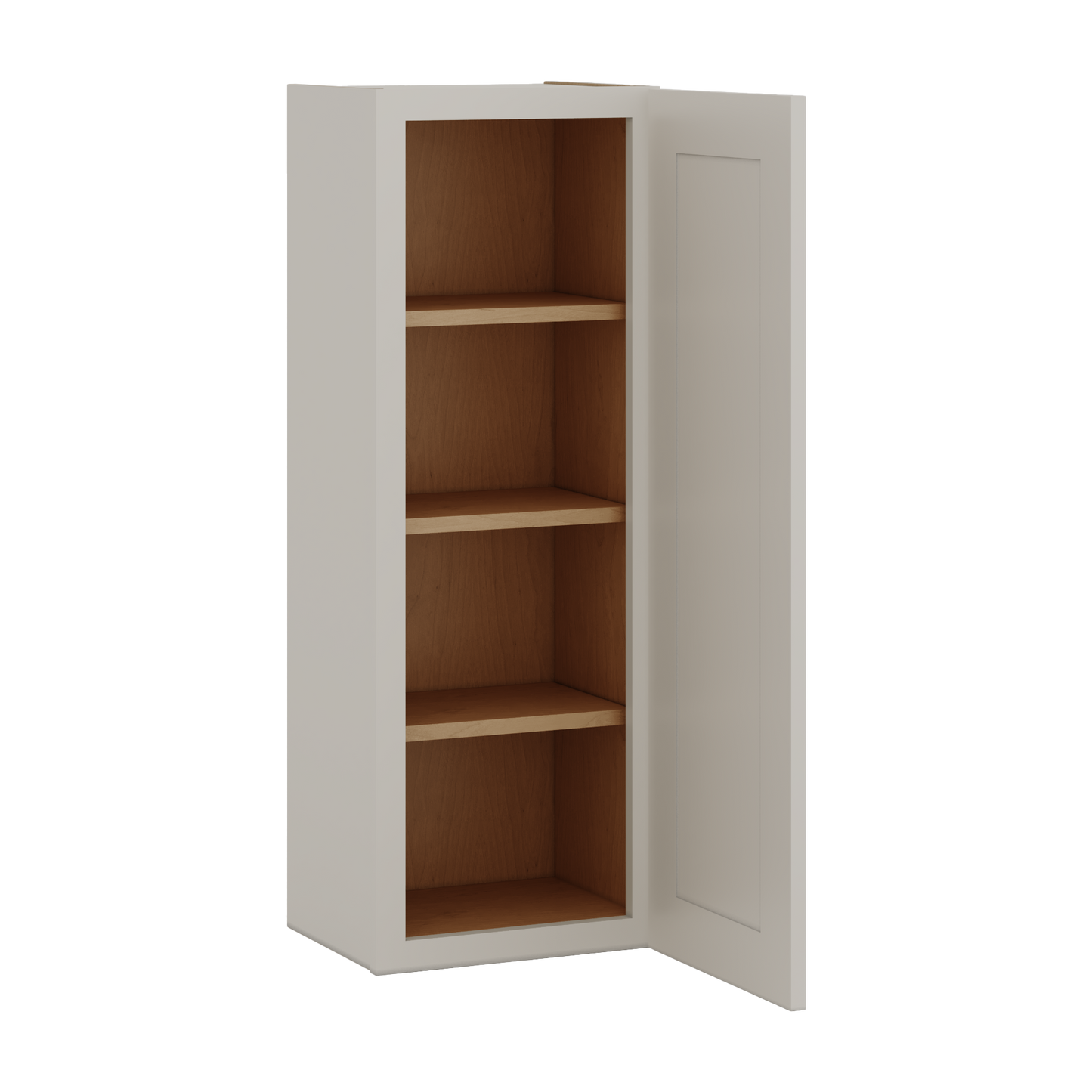 42" Tall Cinder Double Shaker Wall Cabinet - Single Door 9", 12", 15", 18", 21"