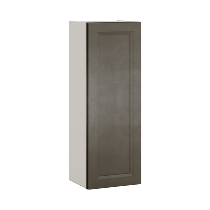 42" Tall Huntington Cinder Double Shaker Wall Cabinet - Single Door 9", 12", 15", 18", 21"