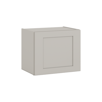 15" Tall 27LGDS Laguna Gray Double Shaker Stackable Wall Cabinet - Single Door 9", 12", 15", 18" & 21" Wide