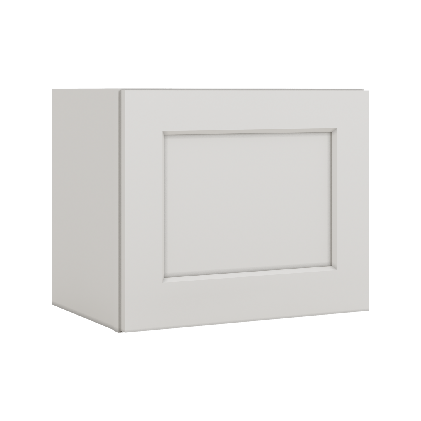 15" Tall 2WS White Shaker Stackable Wall Cabinet - Single Door 9", 12", 15", 18" & 21" Wide