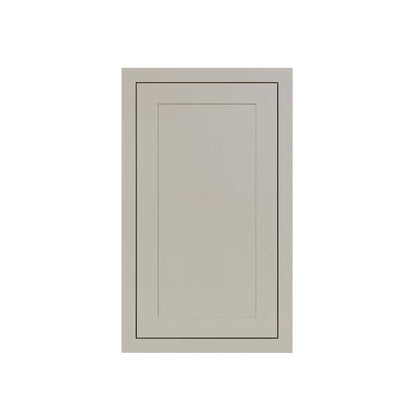 30" Tall Tuscan Gray Inset Shaker Wall Cabinet - Single Door 9", 12", 15", 18" & 21"