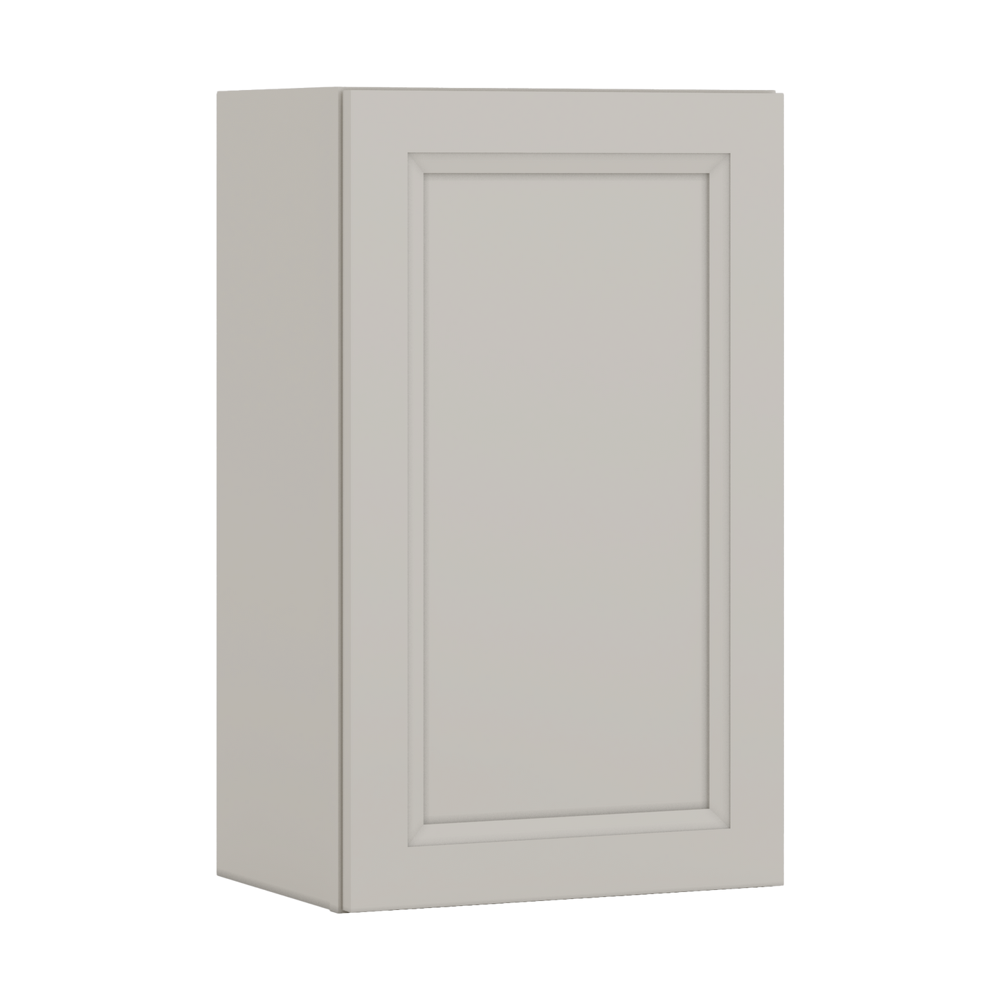 30" Tall 27LGDS Laguna Gray Double Shaker Wall Cabinet - Single Door 9", 12", 15", 18", 21" WIde