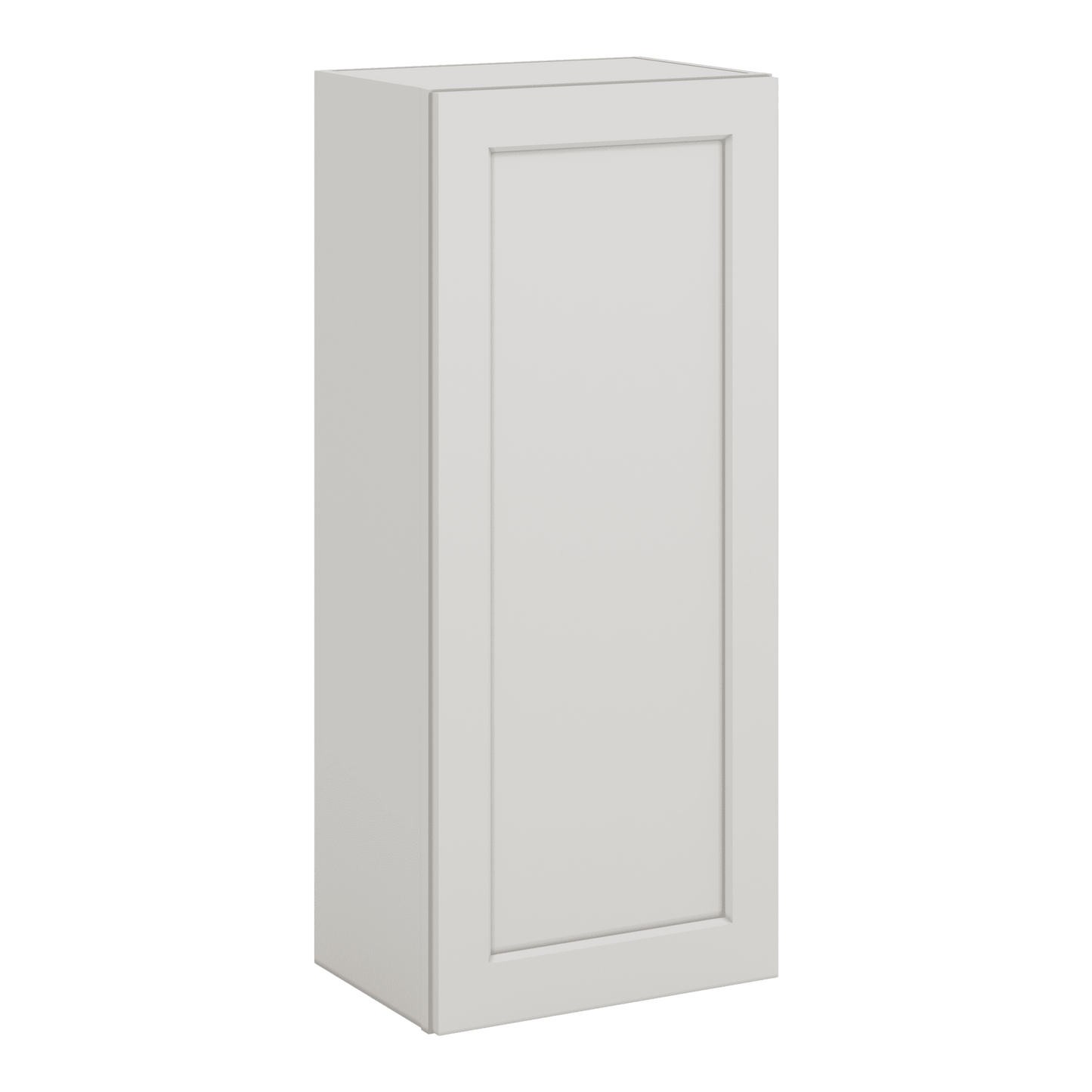 40" Tall 2WS White Shaker 1-1/4" Overlay Wall Cabinet - Single Door 9", 12", 15", 18", 21"