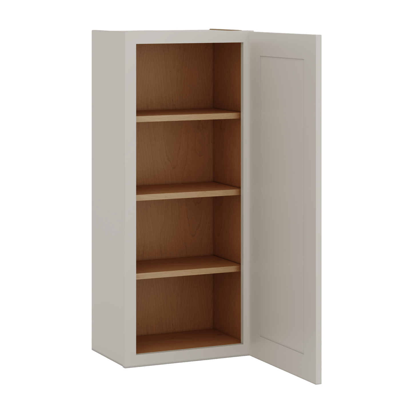 42" Tall Cinder Double Shaker Wall Cabinet - Single Door 9", 12", 15", 18", 21"
