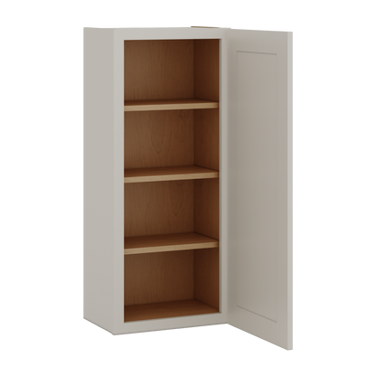 42" Tall Cinder Double Shaker Wall Cabinet - Single Door 9", 12", 15", 18", 21"