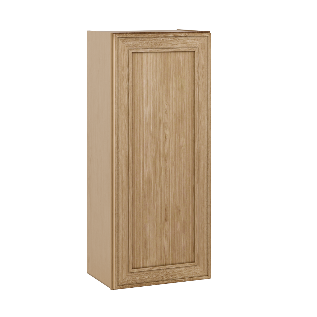 Natural oak elegant craftsman shaker single-door wall 9"–42" rta kitchen cabinet – view 7