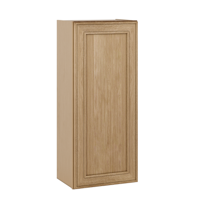 Natural oak elegant craftsman shaker single-door wall 9"–42" rta kitchen cabinet – view 7