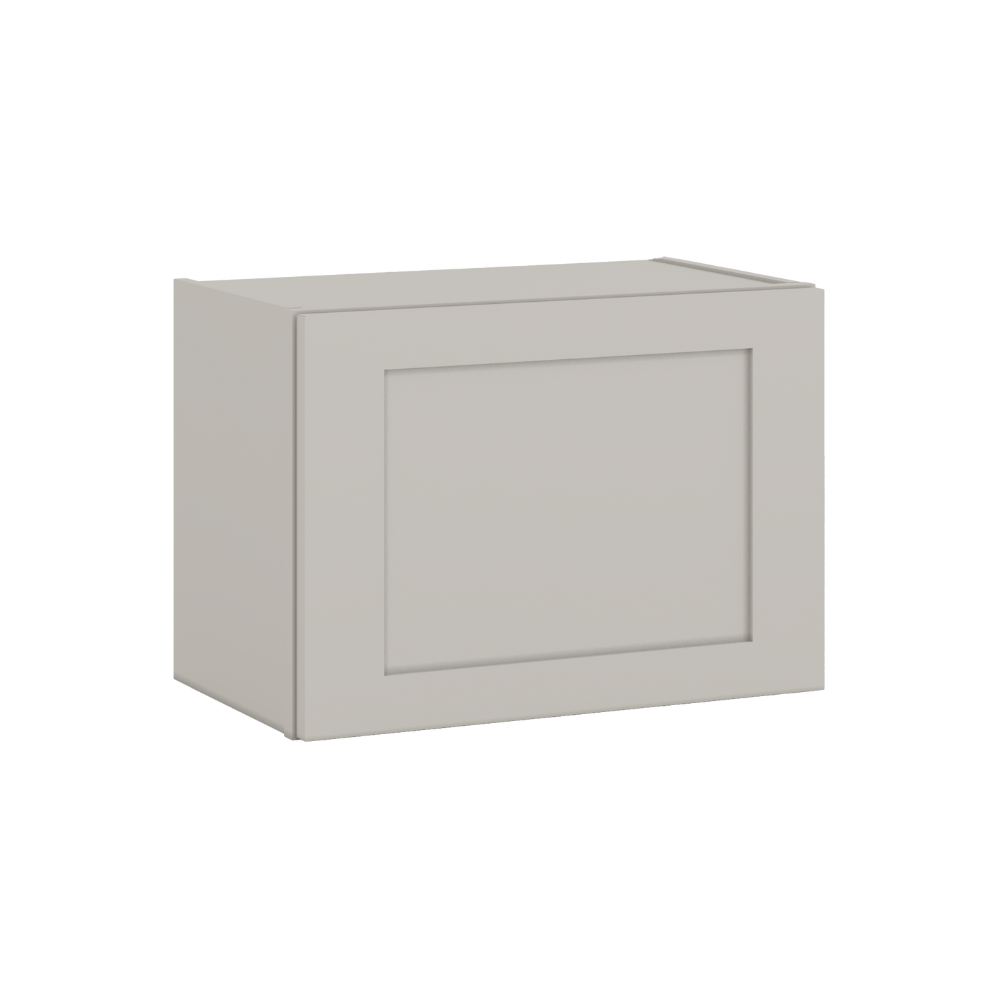 15" Tall 27LGDS Laguna Gray Double Shaker Stackable Wall Cabinet - Single Door 9", 12", 15", 18" & 21" Wide