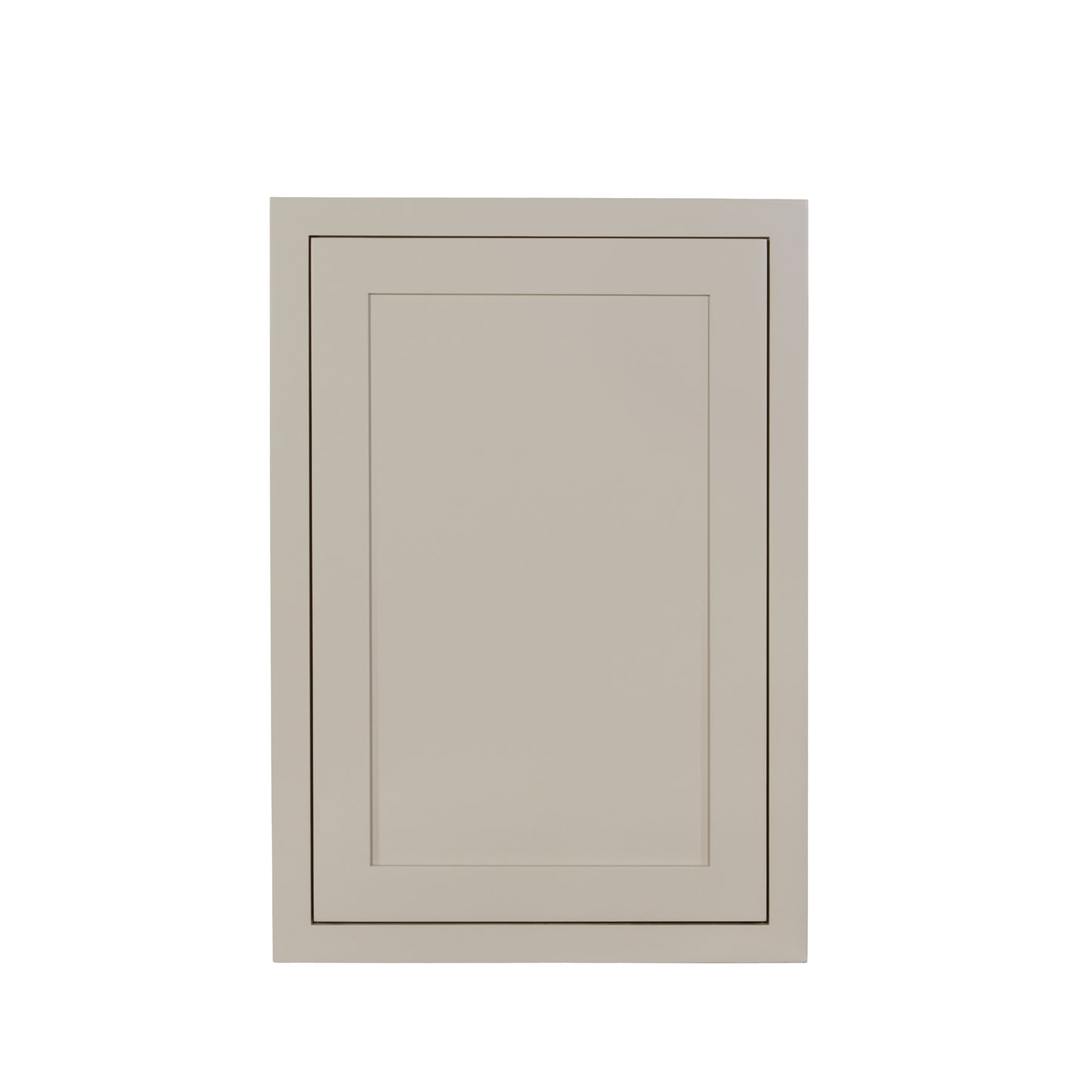 30" Tall Tuscan Gray Inset Shaker Wall Cabinet - Single Door 9", 12", 15", 18" & 21"