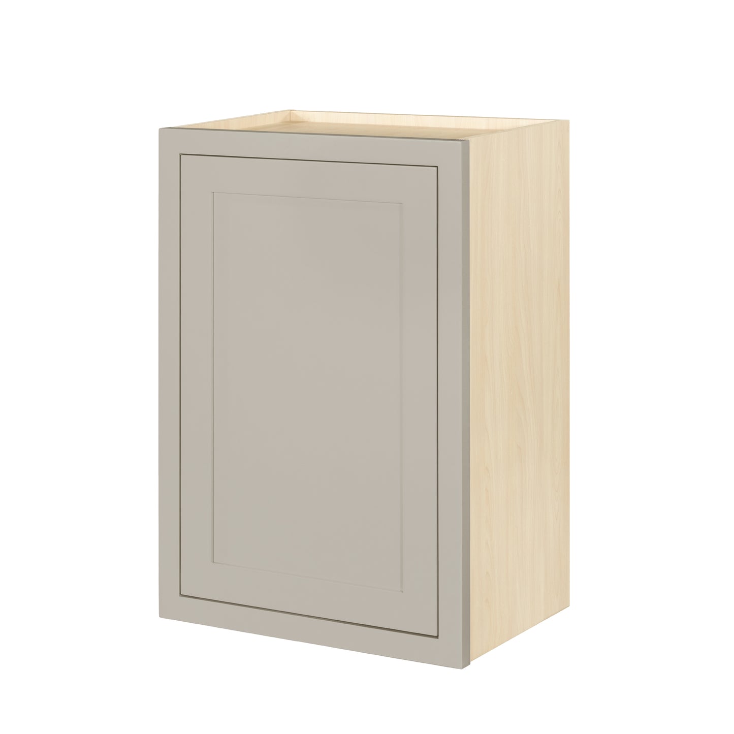 30" Tall Tuscan Gray Inset Shaker Wall Cabinet - Single Door 9", 12", 15", 18" & 21"