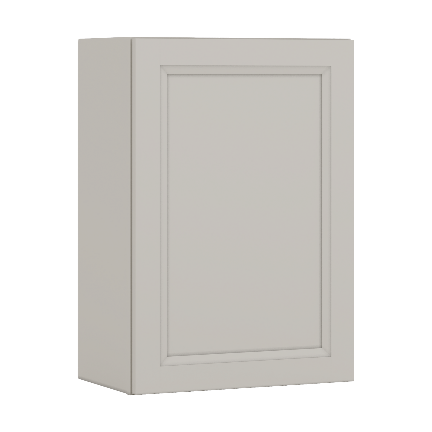 30" Tall 27LGDS Laguna Gray Double Shaker Wall Cabinet - Single Door 9", 12", 15", 18", 21" WIde