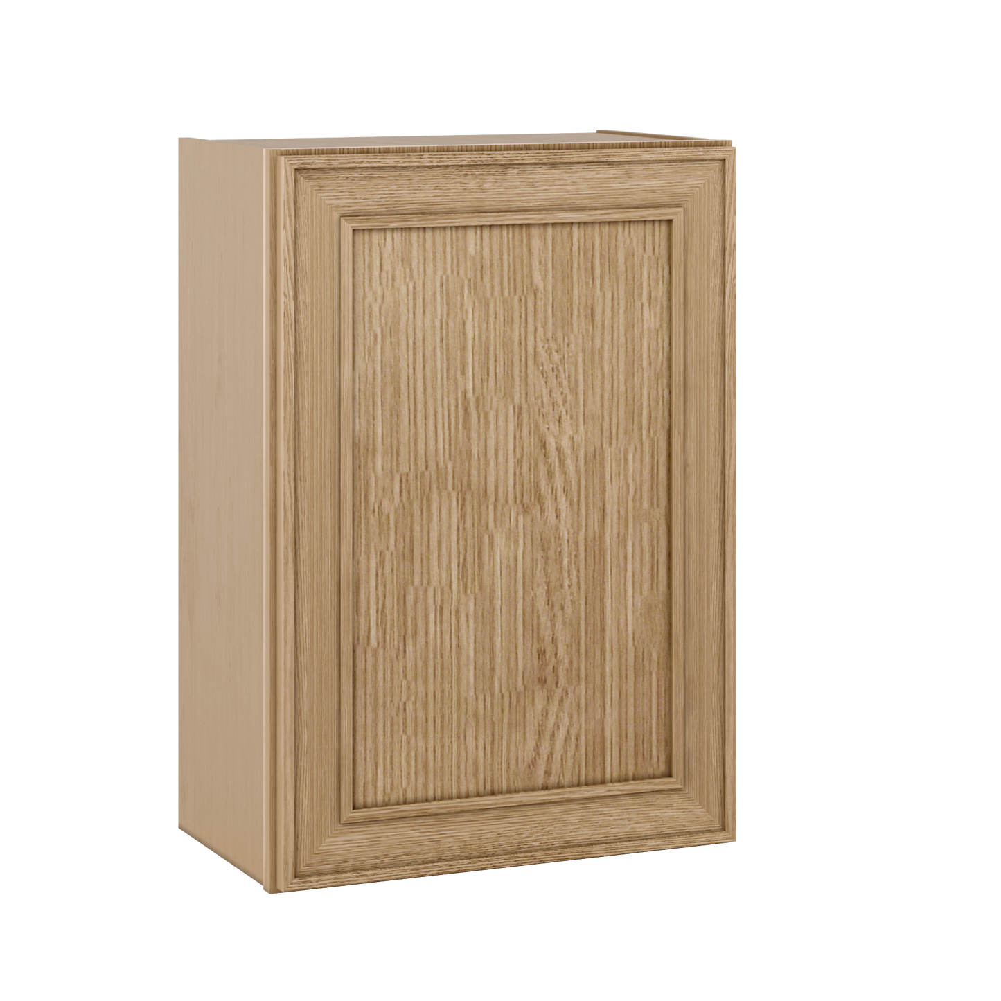 30" Tall Single Door 9", 12", 15", 18" & 21" Wall Cabinet Elegant Oak Craftsman Shaker 1-1/4" Overlay Shaker