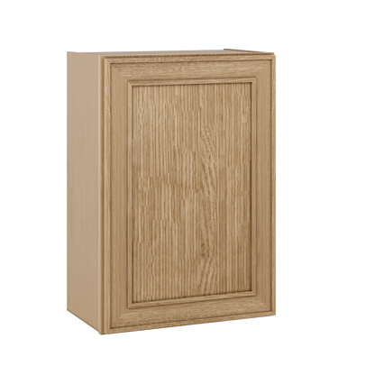 30" Tall Single Door 9", 12", 15", 18" & 21" Wall Cabinet Elegant Oak Craftsman Shaker 1-1/4" Overlay Shaker