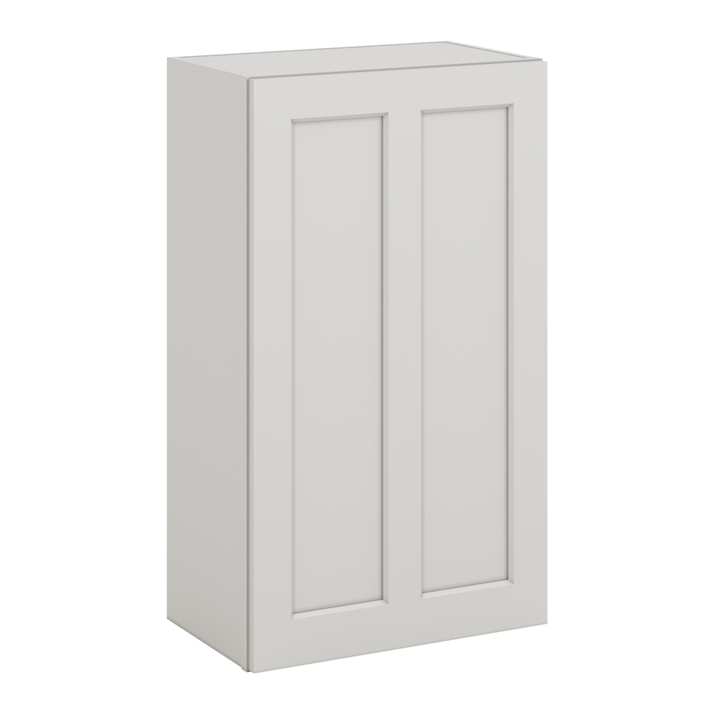 36" Tall ICE White Shaker 1-1/4" Overlay Wall Cabinet - Single Door 9", 12", 15", 18", 21" CWS/CWB