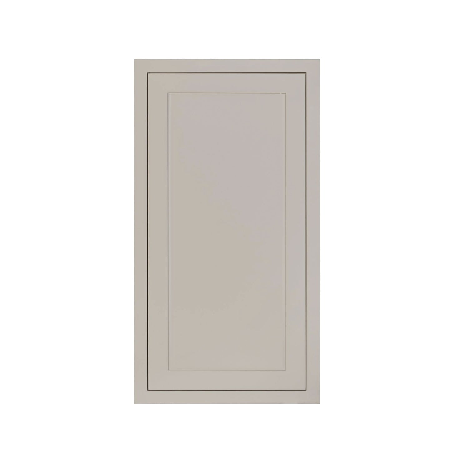 39" Tall Tuscan Gray Inset Shaker Wall Cabinet - Single Door 9", 12", 15", 18" & 21"