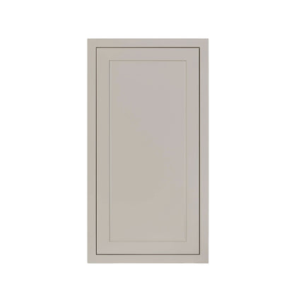 39" Tall Tuscan Gray Inset Shaker Wall Cabinet - Single Door 9", 12", 15", 18" & 21"