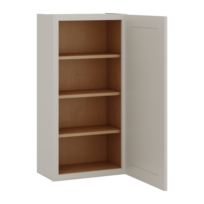 42" Tall Cinder Double Shaker Wall Cabinet - Single Door 9", 12", 15", 18", 21"