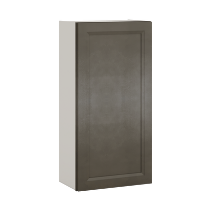 42" Tall Huntington Cinder Double Shaker Wall Cabinet - Single Door 9", 12", 15", 18", 21"