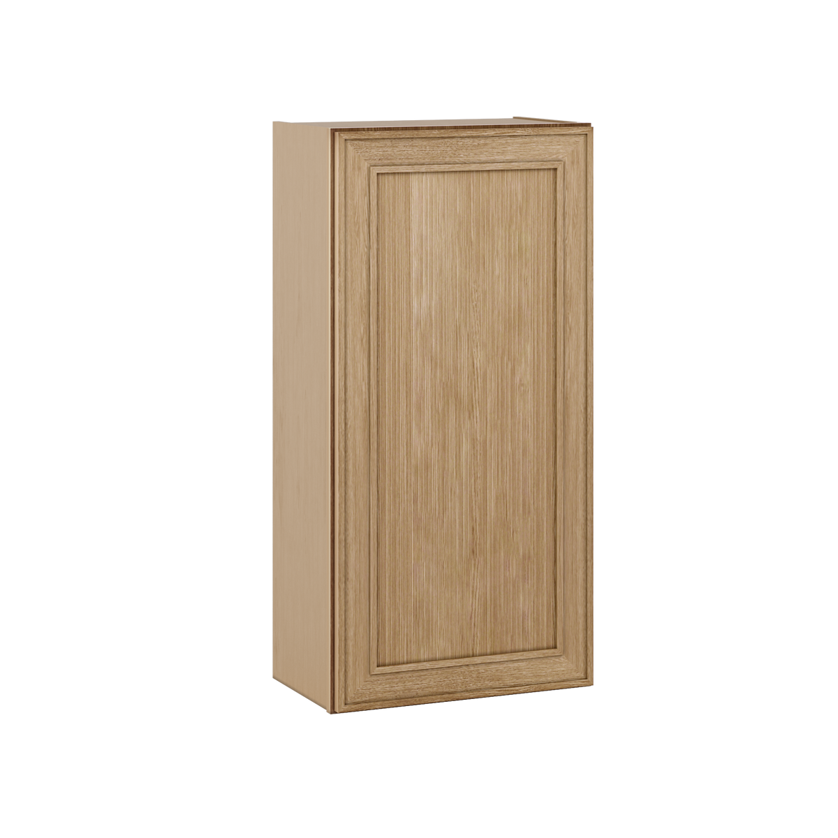 Natural oak elegant craftsman shaker single-door wall 9"–42" rta kitchen cabinet – view 9