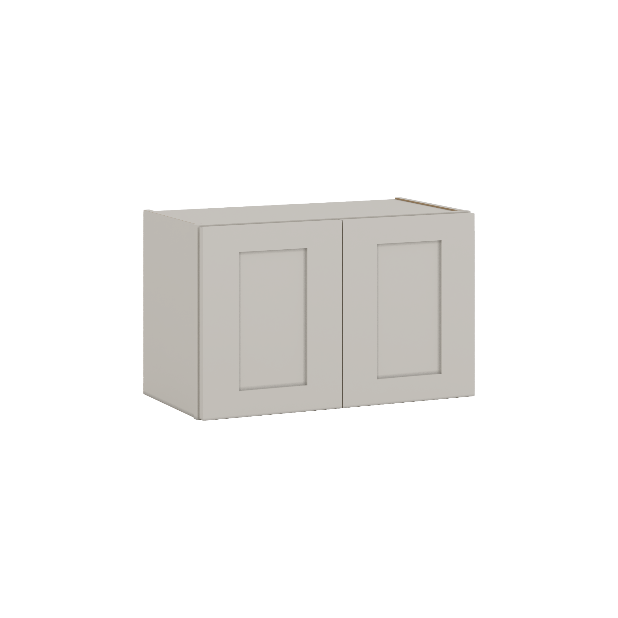 15" Tall 27LGDS Laguna Gray Double Shaker Stackable Cabinet - Double Door 24", 27", 30", 33" & 36" Wide