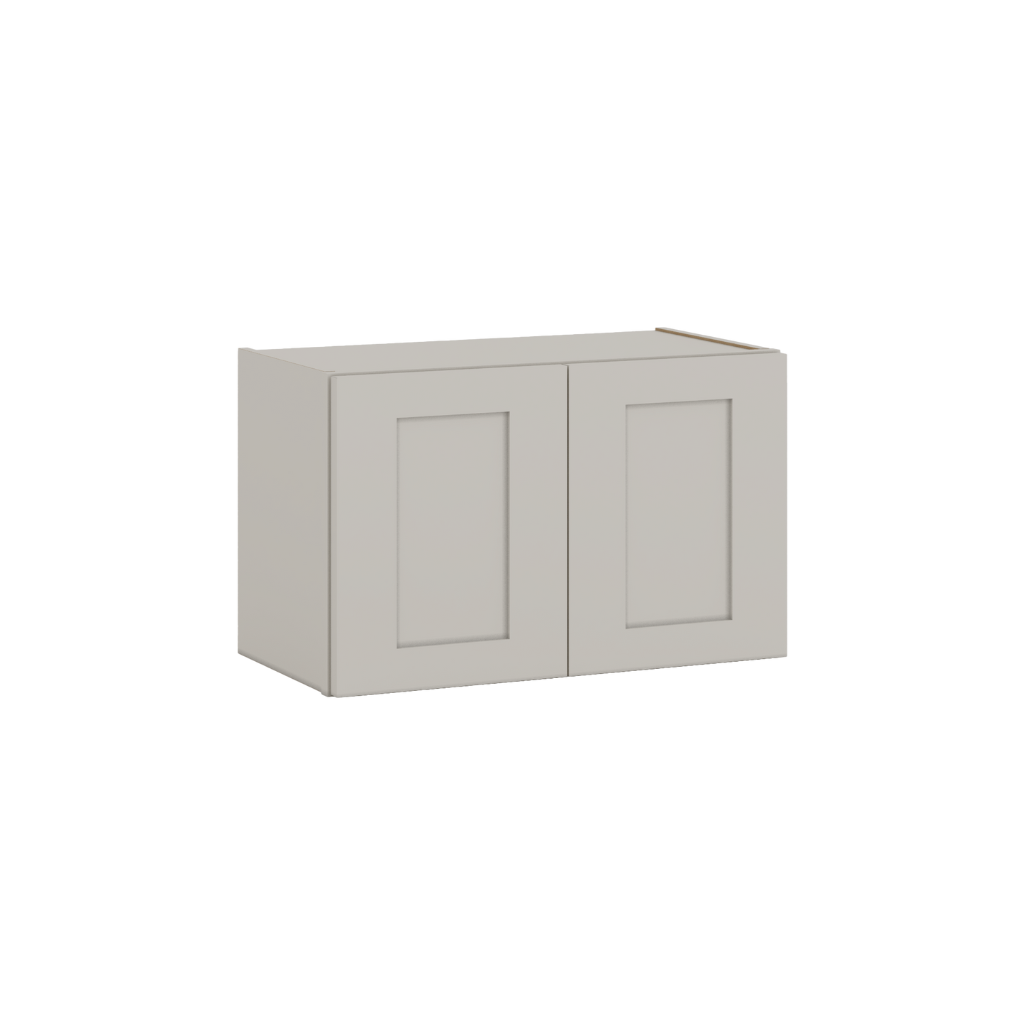 15" Tall 27LGDS Laguna Gray Double Shaker Stackable Cabinet - Double Door 24", 27", 30", 33" & 36" Wide