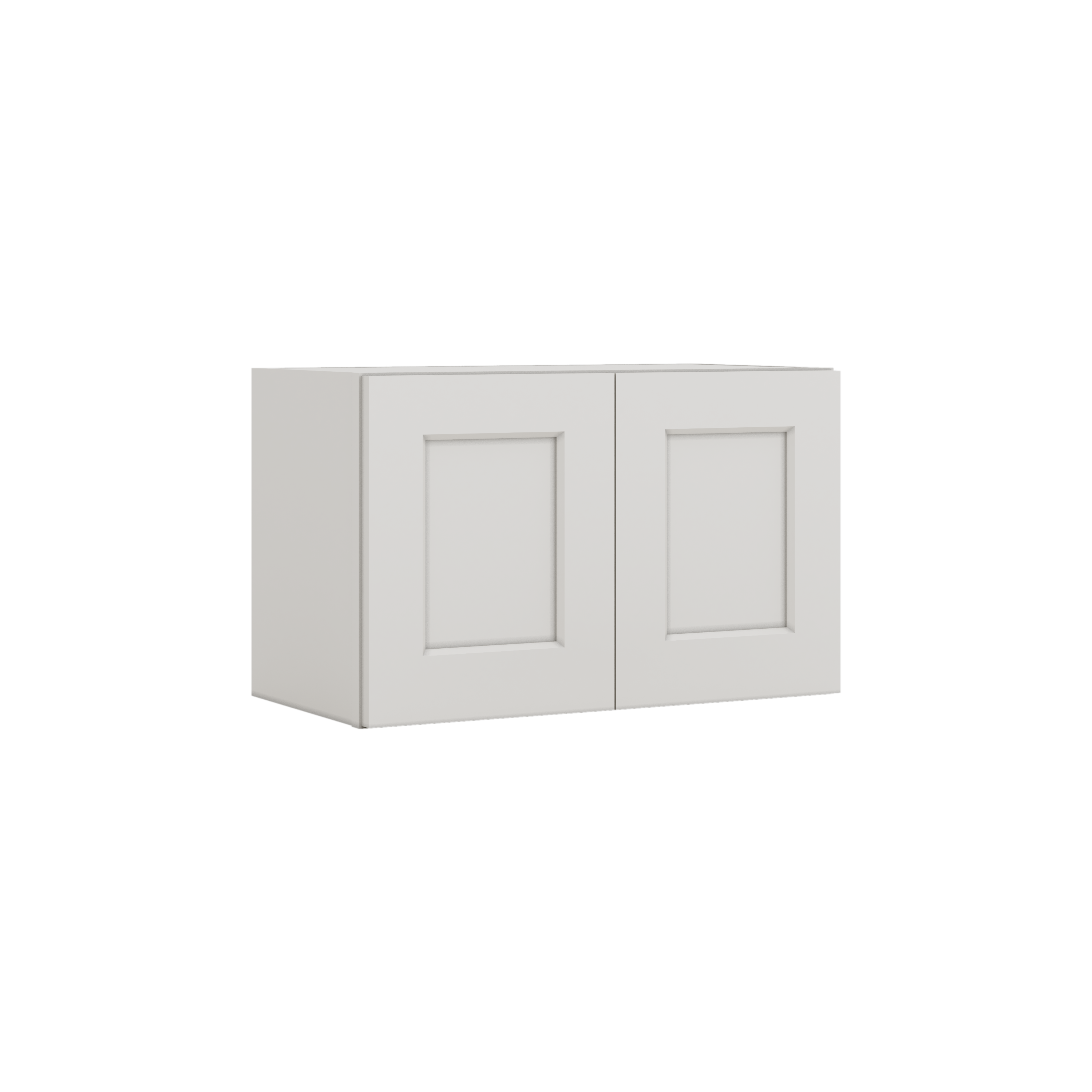 15" Tall 2WS White Shaker Stackable Cabinet - Double Door 24", 27", 30", 33" & 36" Wide