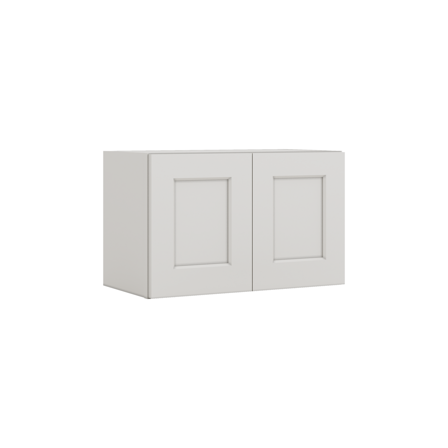 15" Tall 2WS White Shaker Stackable Cabinet - Double Door 24", 27", 30", 33" & 36" Wide