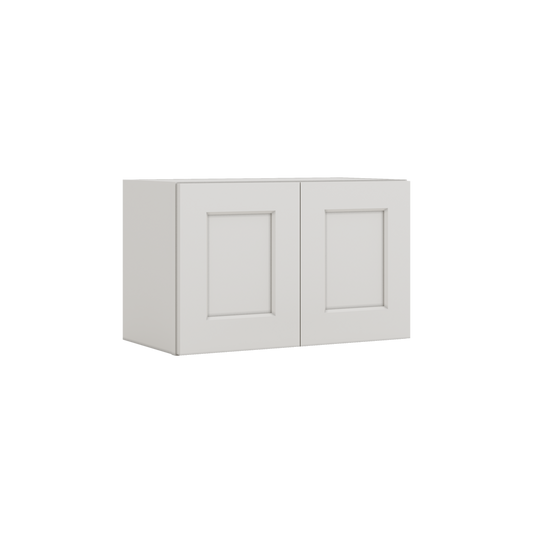 15" Tall 2WS White Shaker Stackable Cabinet - Double Door 24", 27", 30", 33" & 36" Wide