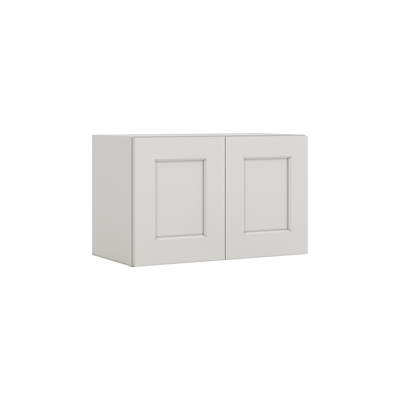15" Tall 2WS White Shaker Stackable Cabinet - Double Door 24", 27", 30", 33" & 36" Wide