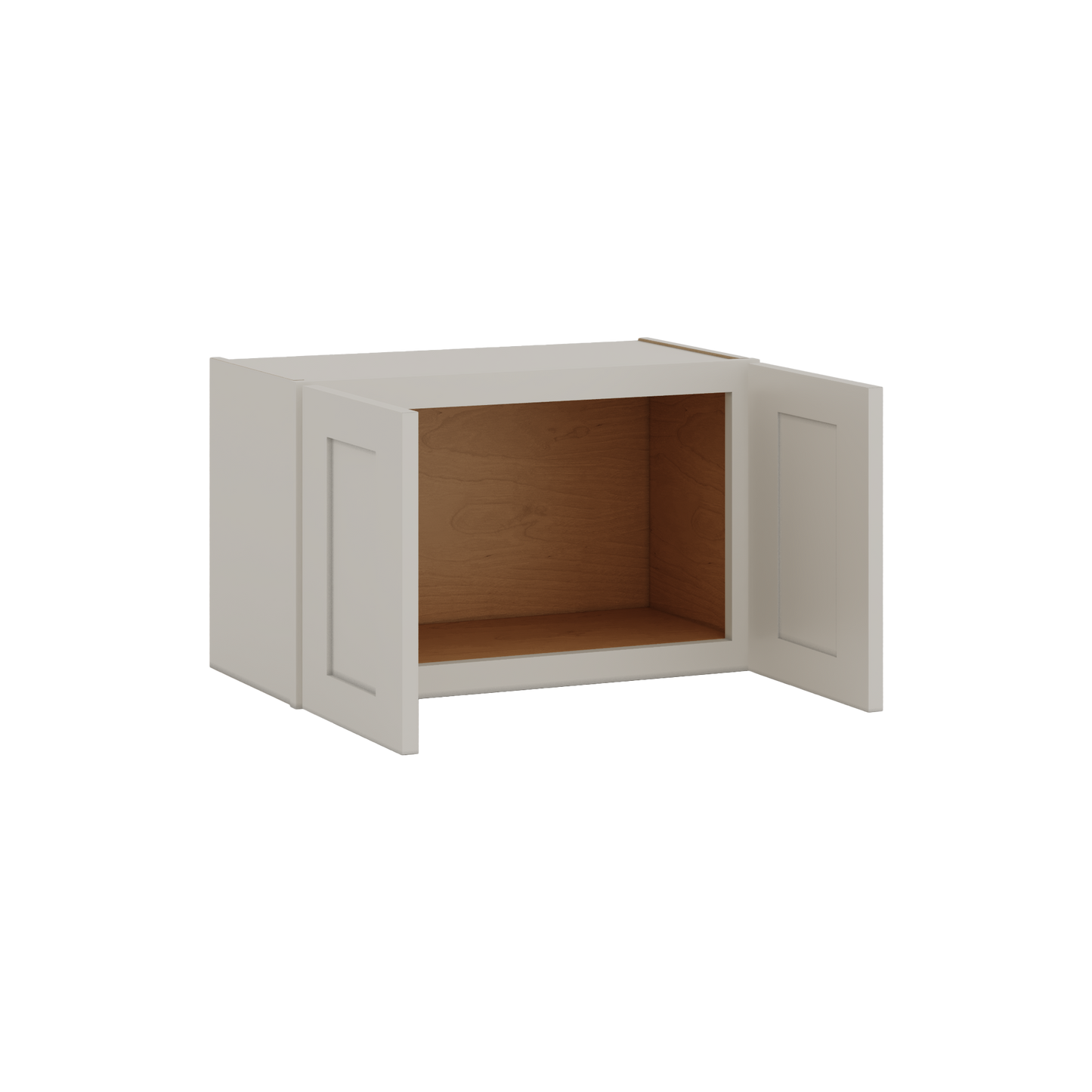 15" Tall 27LGDS Laguna Gray Double Shaker Stackable Cabinet - Double Door 24", 27", 30", 33" & 36" Wide