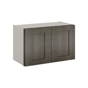 15" Tall Huntington Cinder Double Shaker Stackable Cabinet - Double Door 24", 27", 30", 33" & 36" Wide