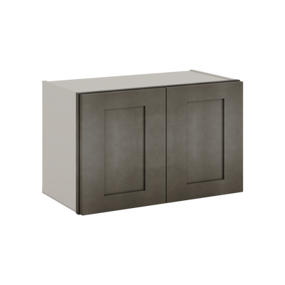 15" Tall Huntington Cinder Double Shaker Stackable Cabinet - Double Door 24", 27", 30", 33" & 36" Wide