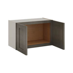 15" Tall Huntington Cinder Double Shaker Stackable Cabinet - Double Door 24", 27", 30", 33" & 36" Wide