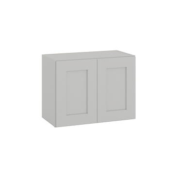 18" Tall | 24", 30", 33", 36", and 39" Width | Wall Cabinet with Double Doors | RTA Unassembled | Premium White Full Overlay